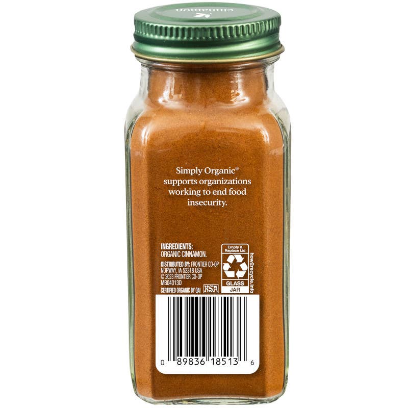 Simply Organic - Wholesale Dried Spice - Organic Cinnamon, Countertop Display, 8.8 lb, 15 Ct.3