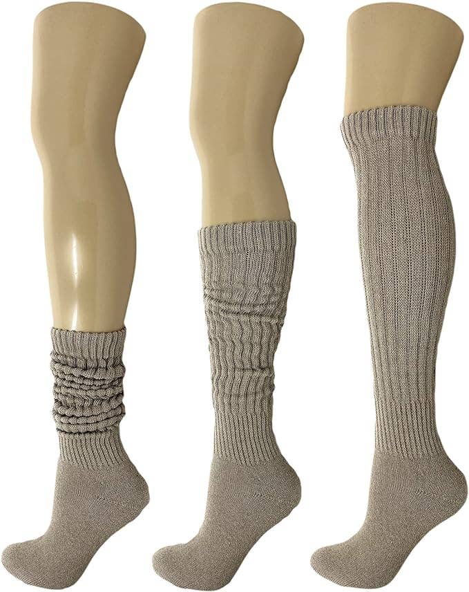 Mars Outlet Store LLC - Wholesale Socks - Women's - Cotton Slouch Boot Socks for Women Shoe Size 5 to 10 3 Pairs1
