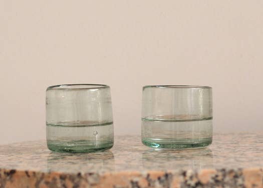 LUZ Collection - Wholesale Shot Glass - Clear Hand Blown Shot Mezcal Glasses Votives Glasses1