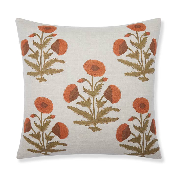 Mogul Buta All-Over Cushion Cover Olive 22"x22" for wholesale by Maison Marigold