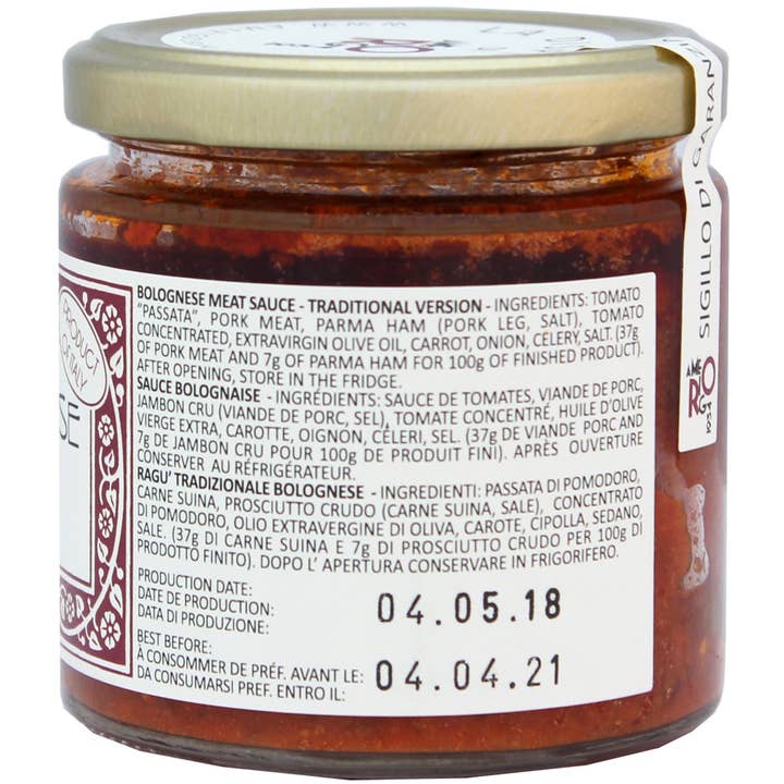 M5 Corporation - Wholesale Sauce - Ragu Bolognese Meat Sauce - 7.05oz (200gm)2