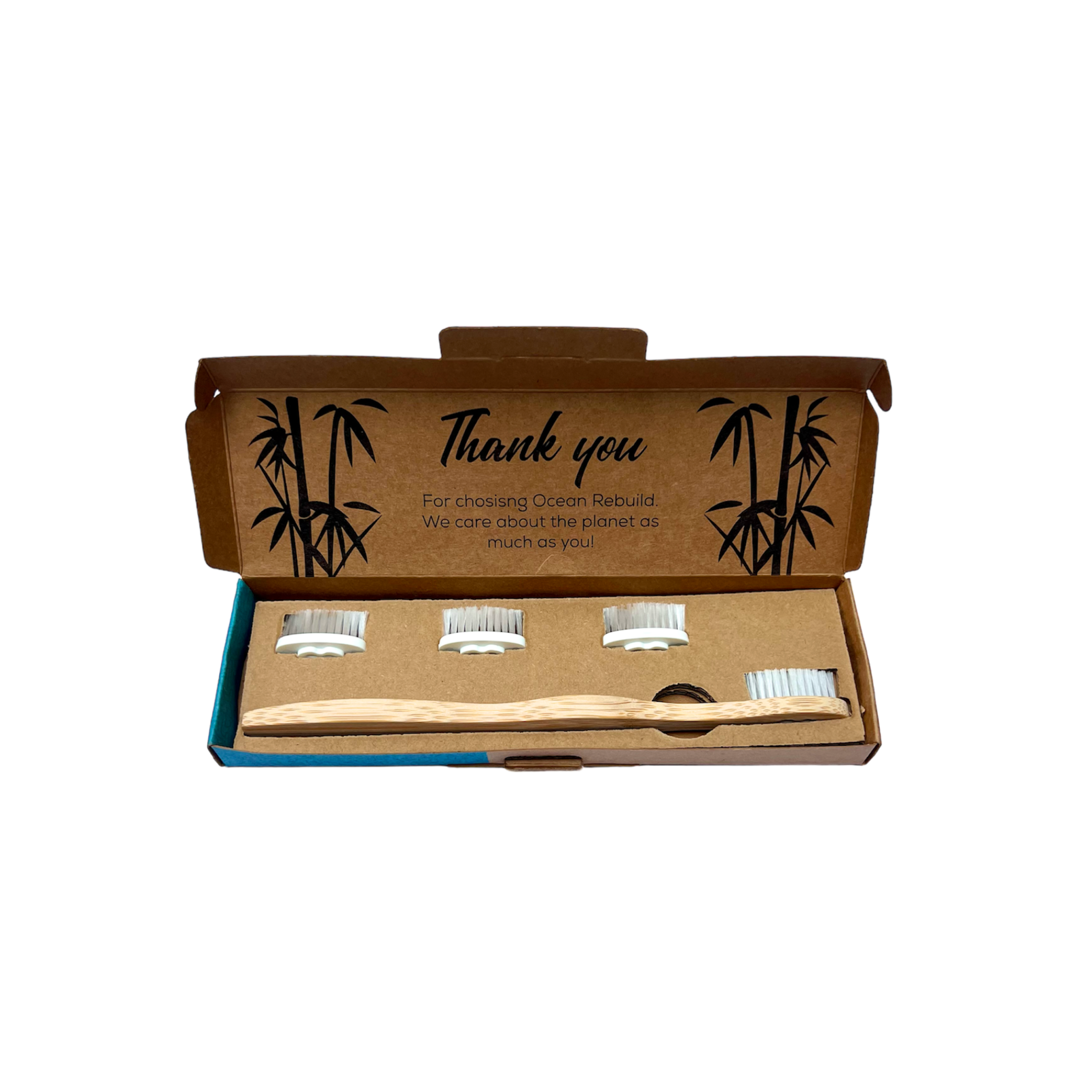 Ocean Rebuild - Wholesale Toothbrush - ReFresh 4 in 1 Bamboo Toothbrush With Removable Bristles 1