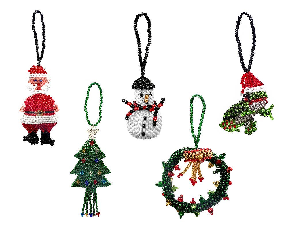 Pichincha - Wholesale Ornament - Beaded Christmas Figurine Seed Bead Hanging Ornament