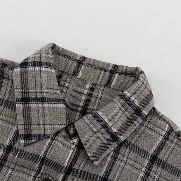 CHAMEAU Chemise classique à carreaux avec poches poitrine en vente sur Faire4