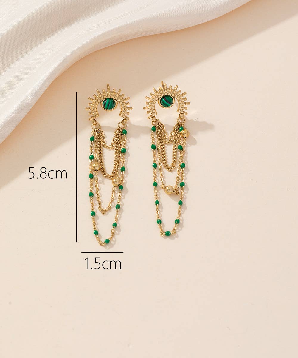 Blossom bijoux - Wholesale Dangle Earrings - 24BOA024 Stainless Steel Stud Earrings1