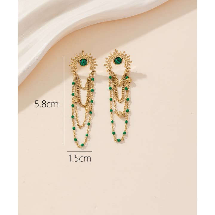 Blossom bijoux - Wholesale Dangle Earrings - 24BOA024 Stainless Steel Stud Earrings1