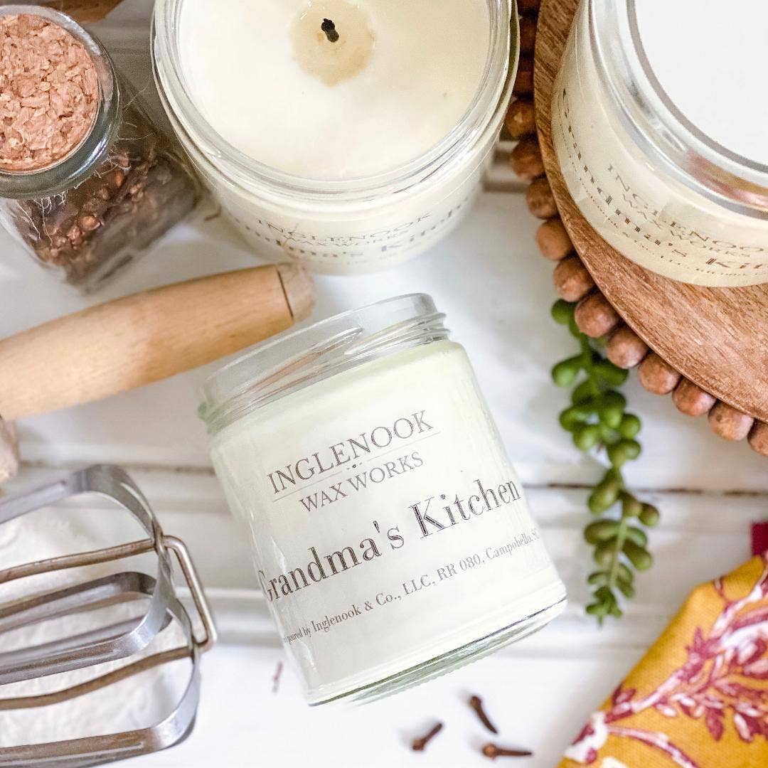 Inglenook & Co. - Wholesale Jar/Filled Candle - Grandma's Kitchen Soy Wax Soy Candle Clean Appearance Bakery1
