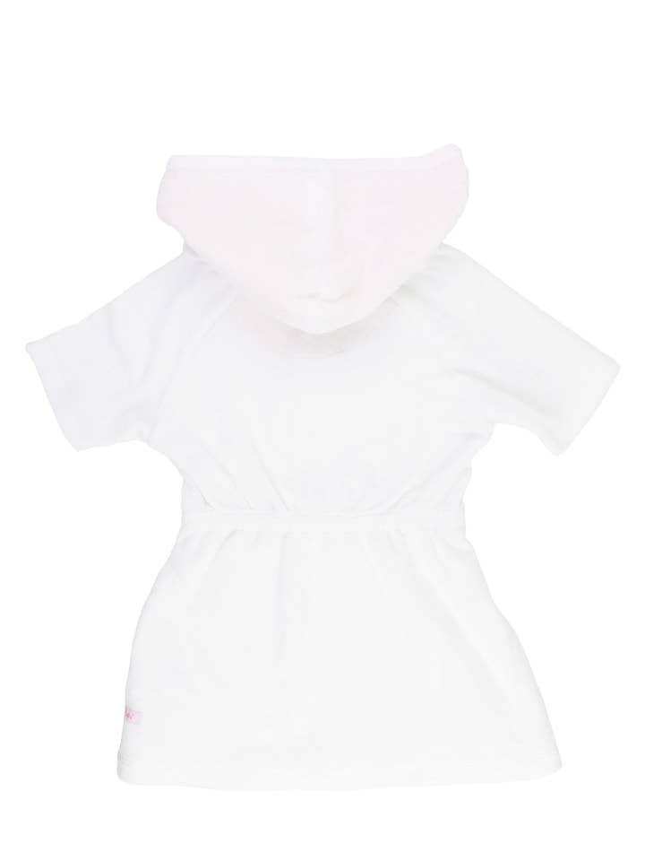 RuffleButts + RuggedButts - Wholesale Swim Cover Up - Kids - Girls White Terry Cover-Up
1