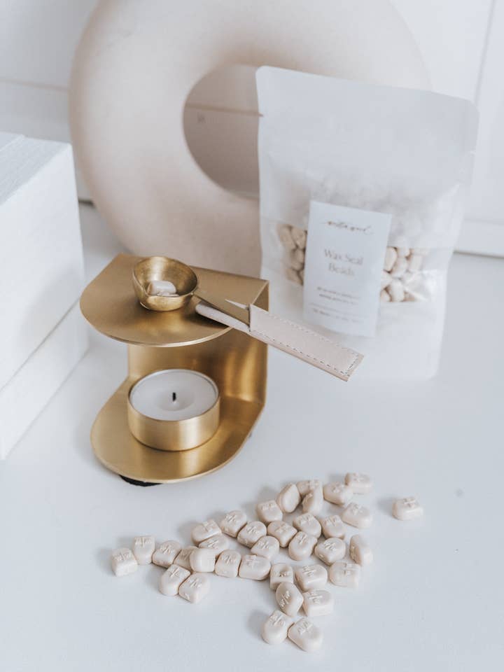 Brass Wax Seal Stove+ Spoon for wholesale by Written Word Calligraphy