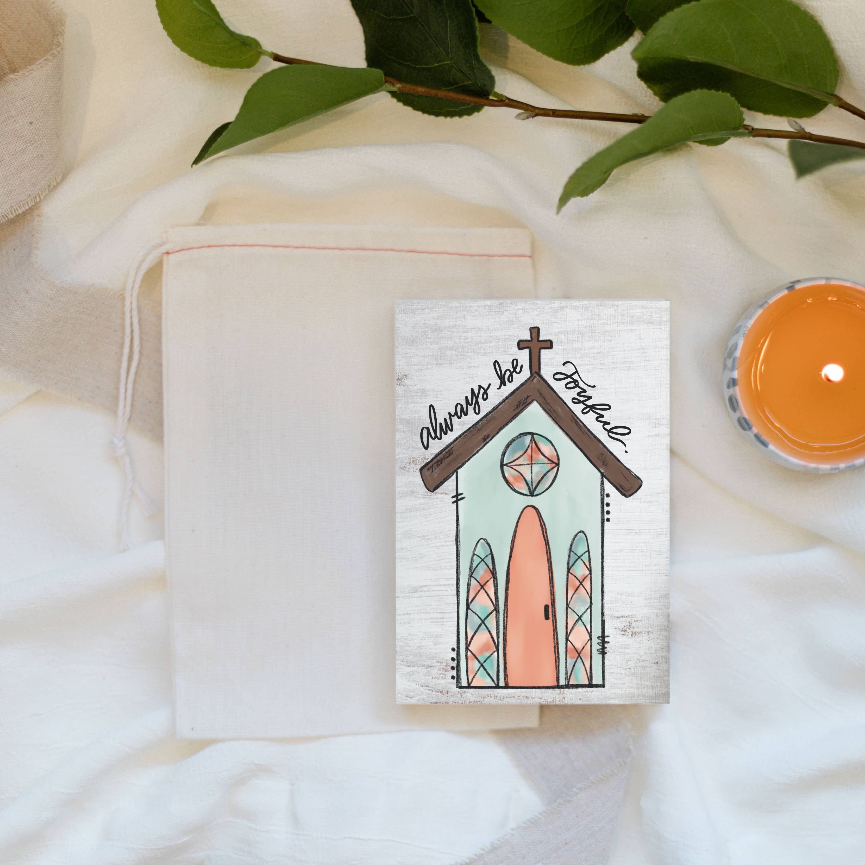 Clairmont & Co - Wholesale Sign - Always Be Joyful, Church Art Decor, 4x6 Bookshelf Sign