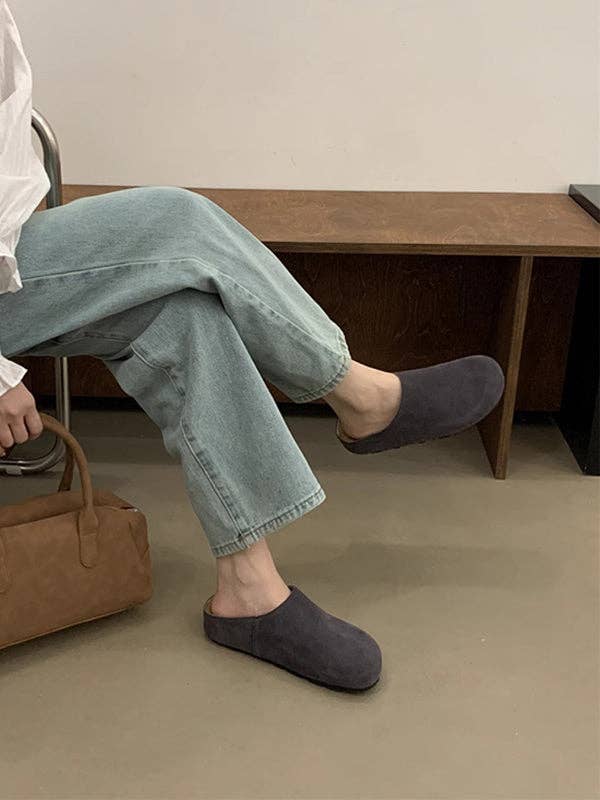 VividLux - Wholesale Slippers - Women's - Round-Toe Split-Joint Flat Shoes Slippers&Mules8