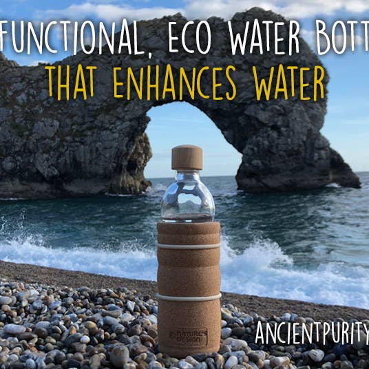 Ancient Purity - Wholesale Water Bottle - Glass Energy Bottle | Sacred Geometry | Flower of Life3