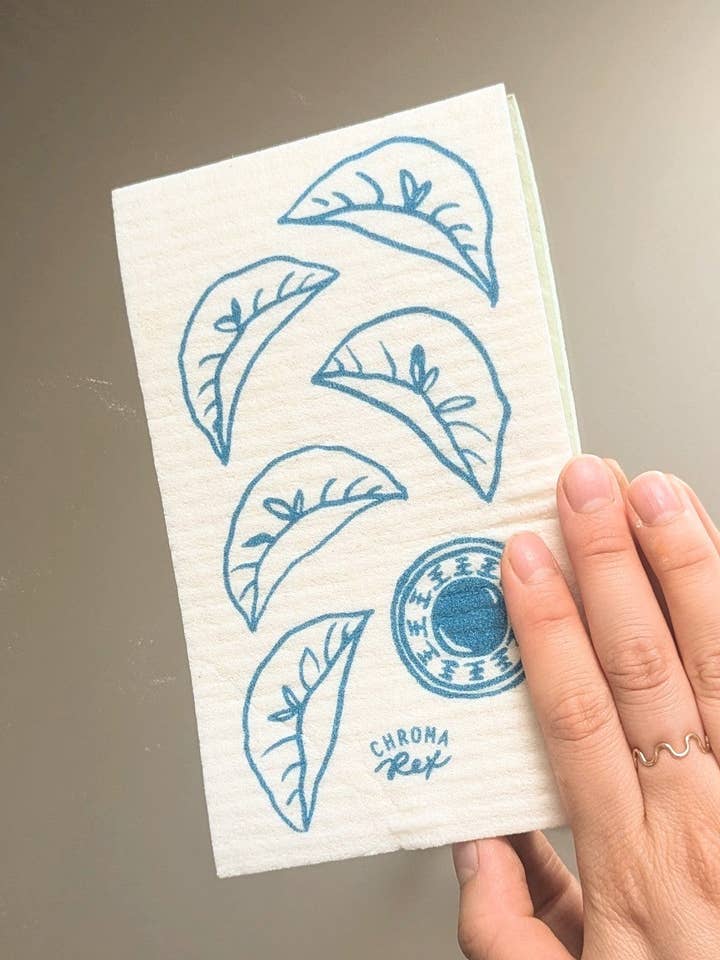 "Dumplings" Sponge Cloths SET OF 3 for wholesale by Chroma Rex