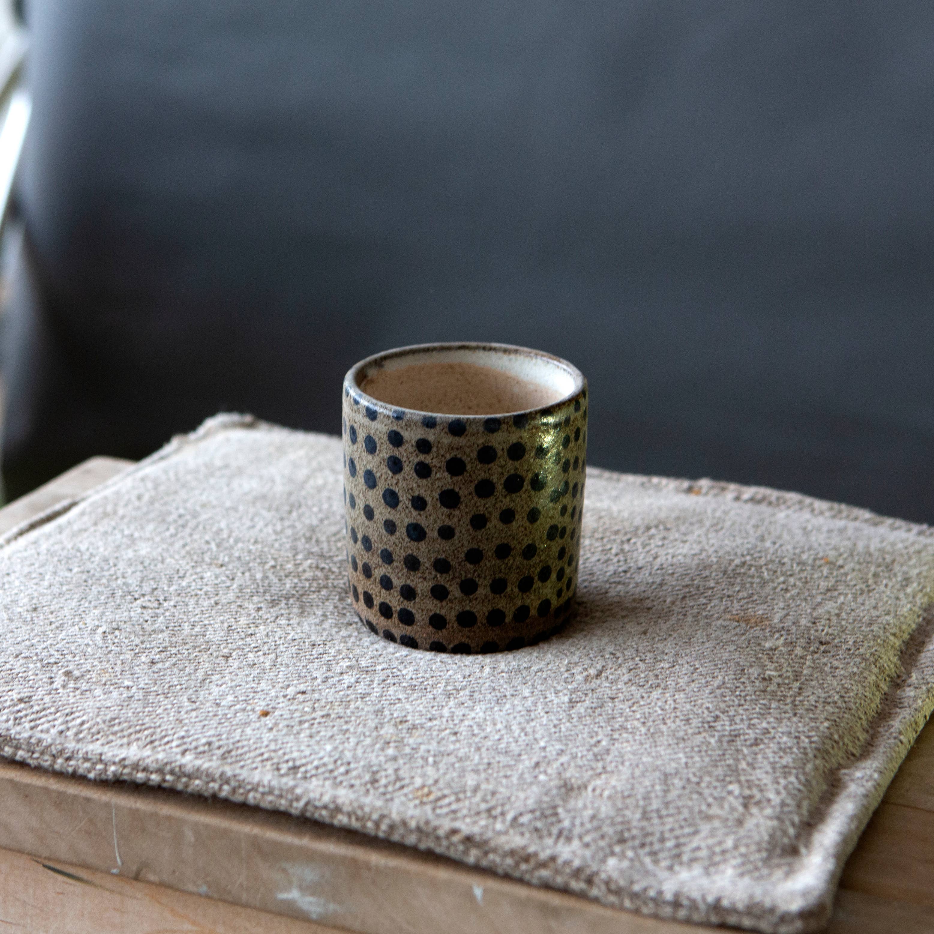 Black Grey Polka Dot Tumblers for wholesale on Faire1