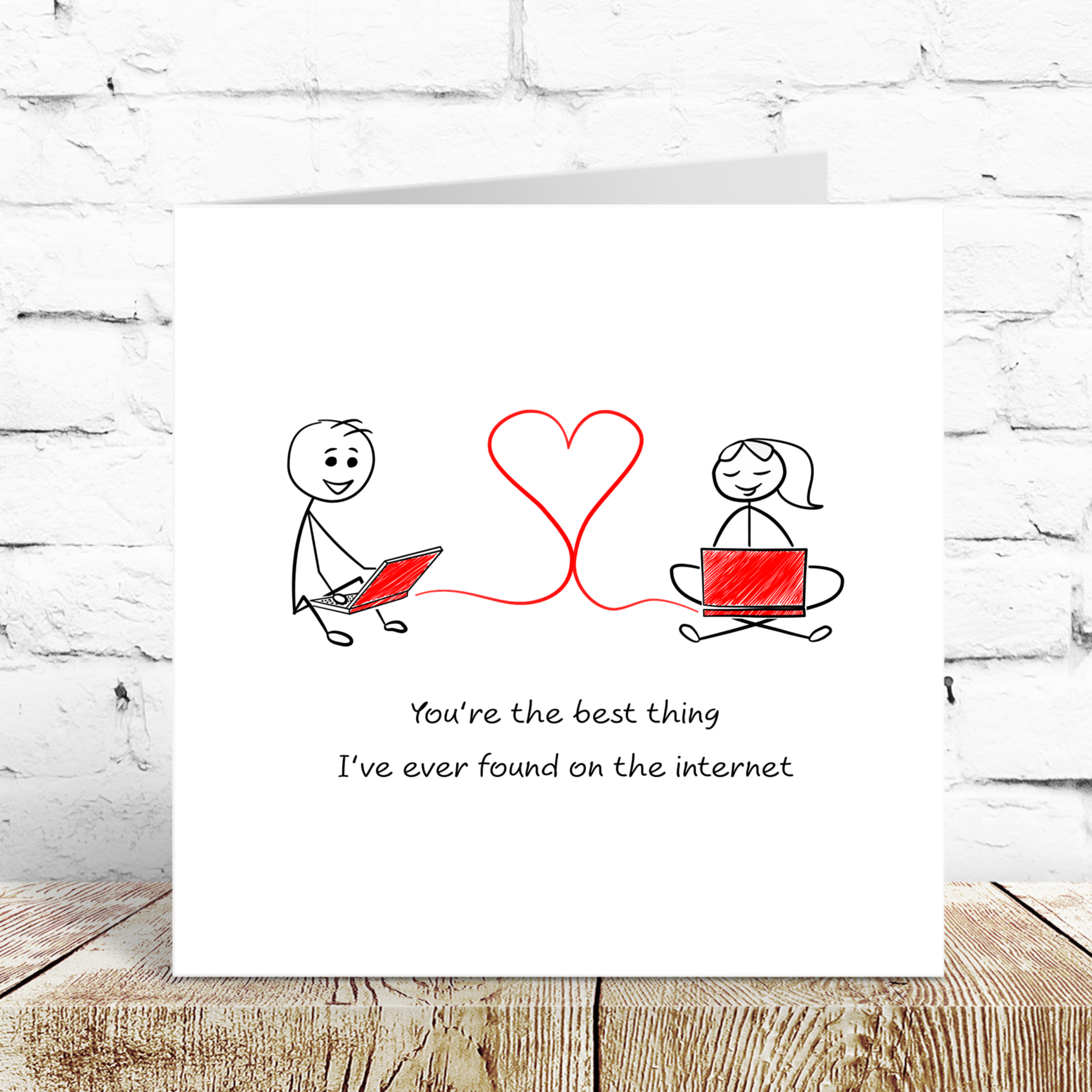 Swizzoo Cards - Vendita all'ingrosso Biglietti per San Valentino - Biglietto di appuntamenti online Met Internet Date, anniversario di San Valentino, compleanno, Tinder Bumble, eHarmony Love1