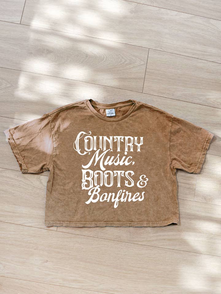 Haut graphique minéral raccourci COUNTRY MUSIC pour la vente par OAT COLLECTIVE