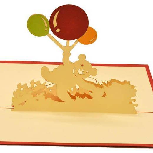 Bear Birthday for wholesale by Henry Pop Up Cards