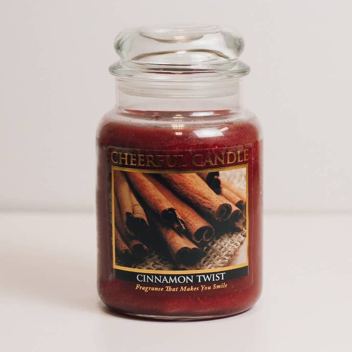 Cheerful Candle (24oz.) – Cinnamon Twist for wholesale by Cheerful Candle