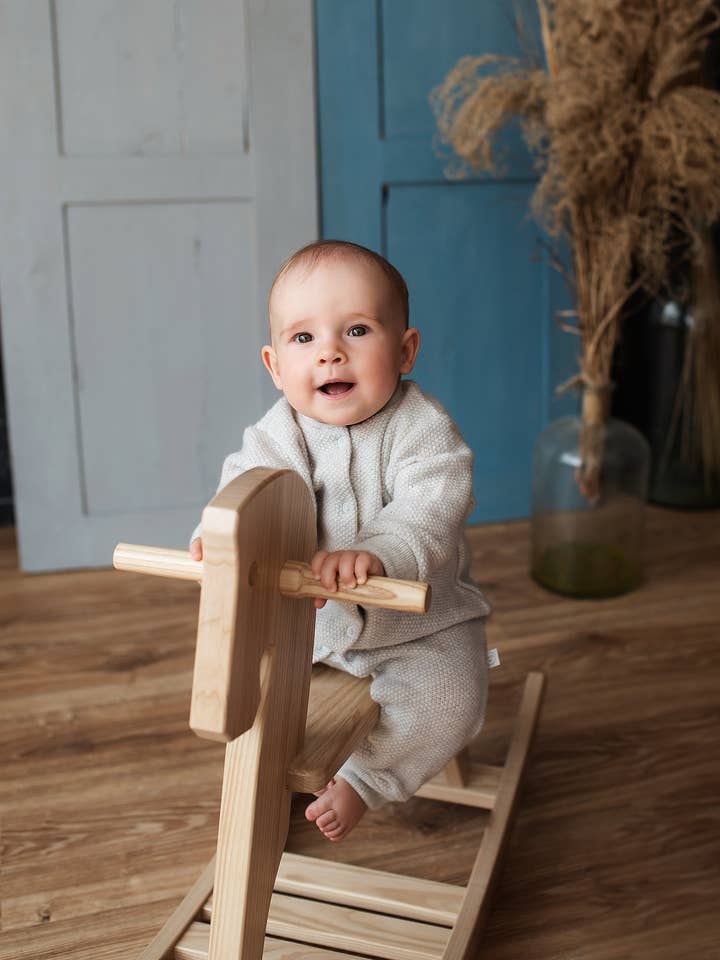 Warm Merino Wool Knitted Overall- Newborn One Piece Jumpsuit for wholesale by UAB Vilaurita