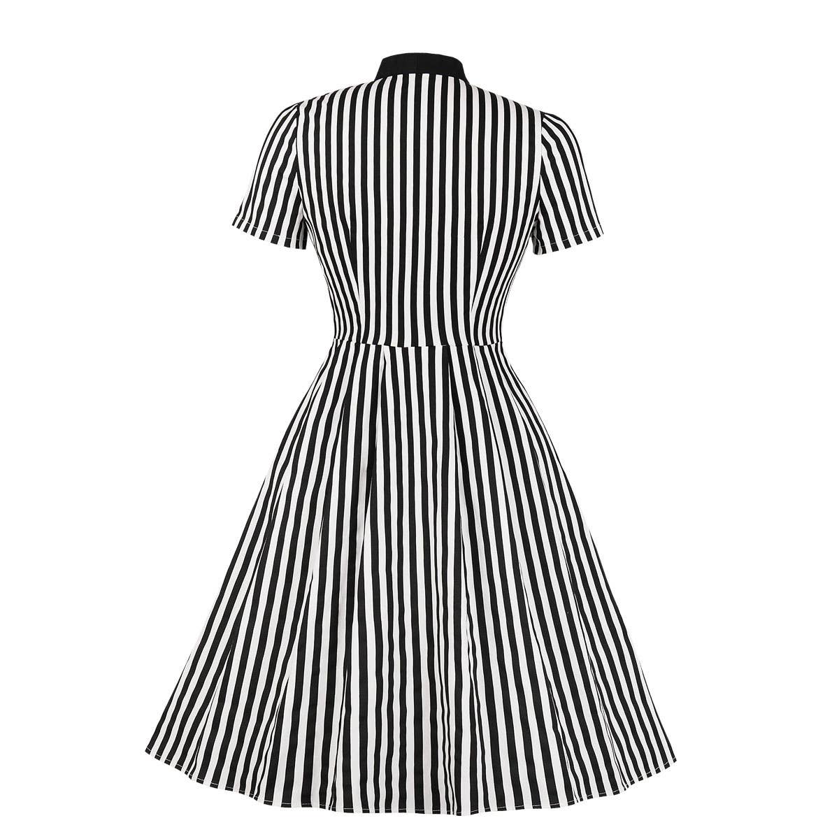 Black White The Beetlejuice Dress for wholesale on Faire2