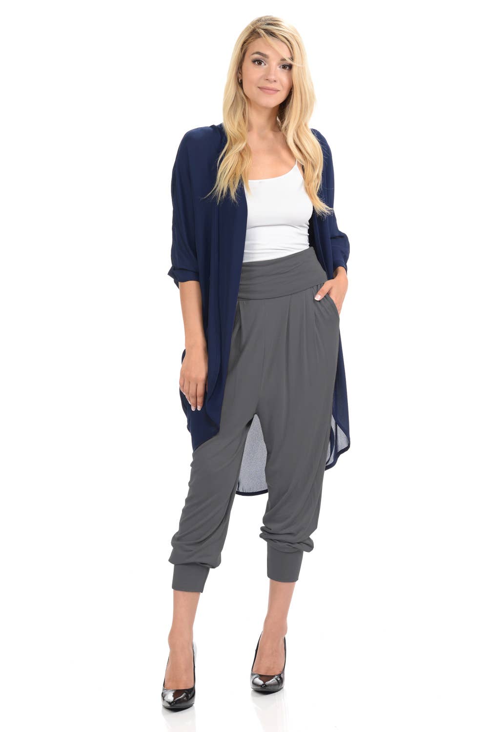 Allium - Wholesale Pants - Women's - Banded Waist Harem Joggers6