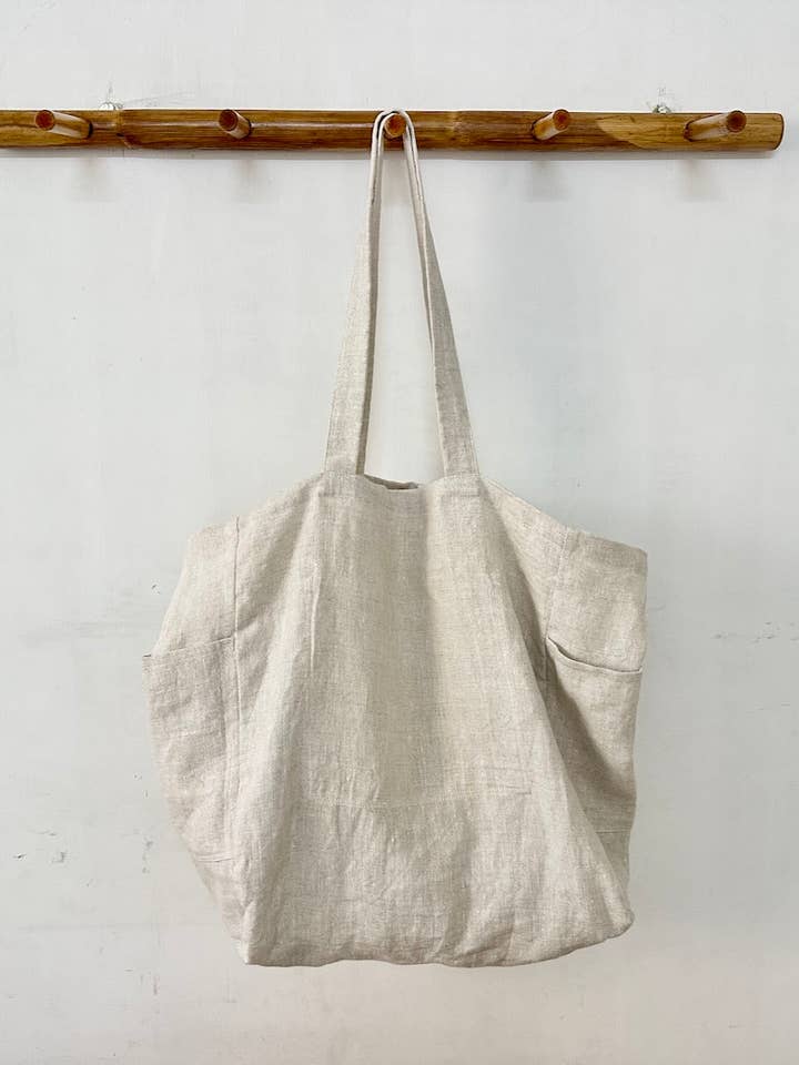 Linen Market Tote Bag for wholesale by Swahlee