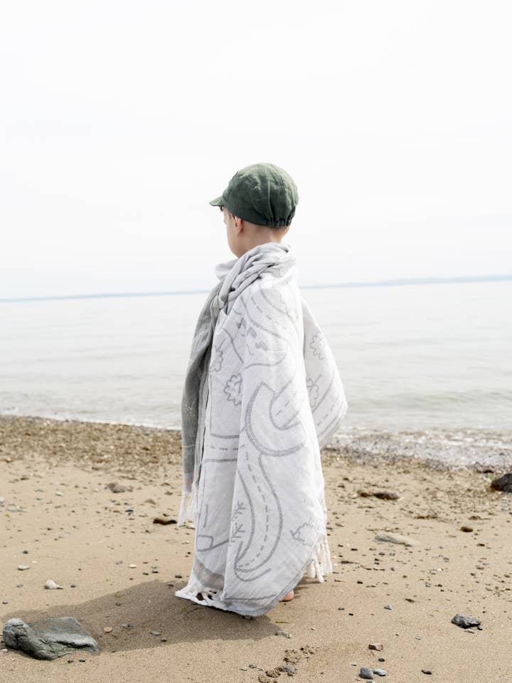 Road handduk/lekmatta - Sage för wholesale av Rüia Kids