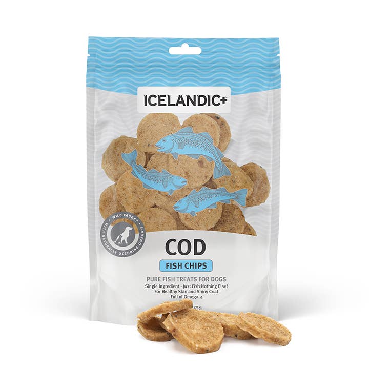 Icelandic+ - Vente Friandises – chien - Présentoir en carton pour friandises de poisson et chips3