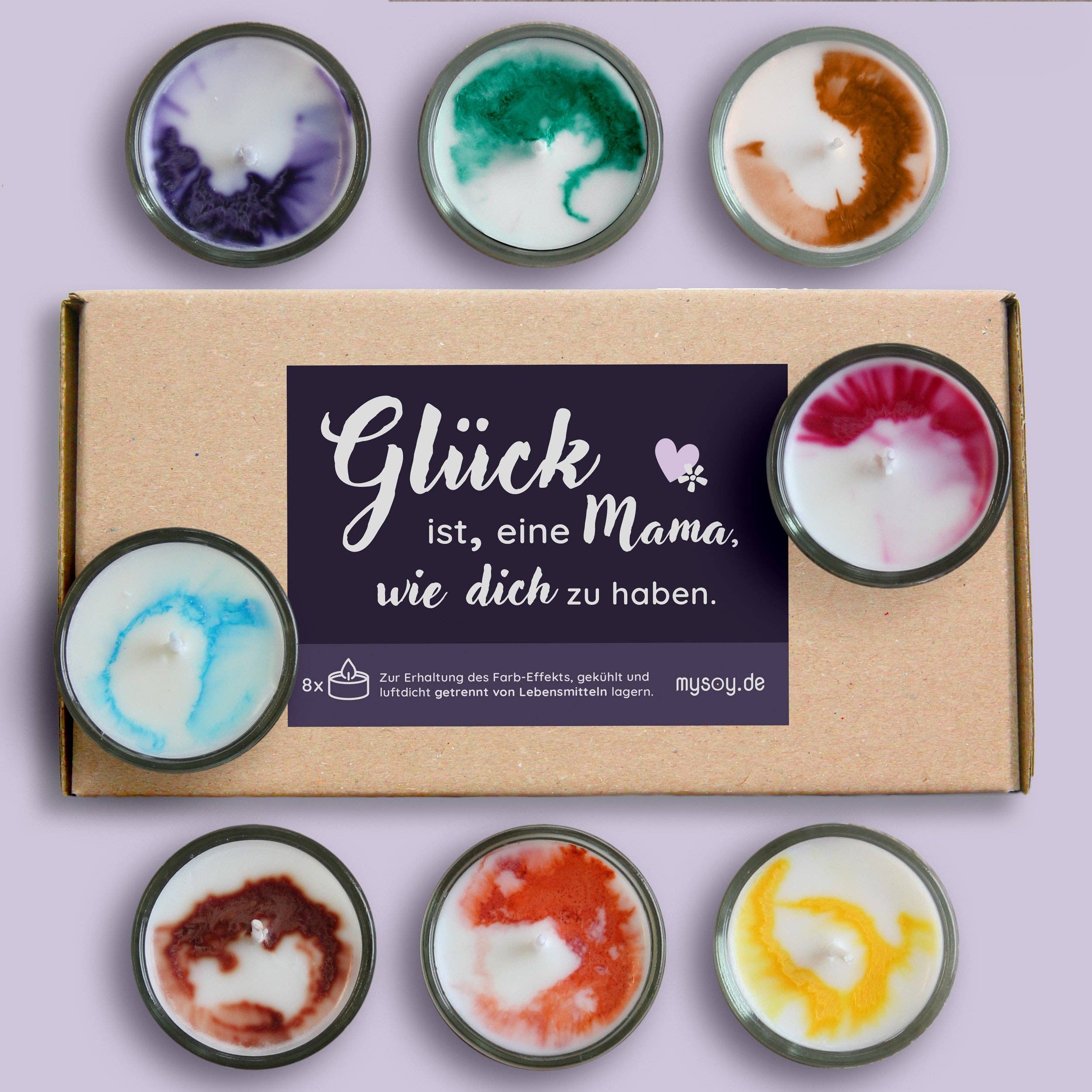 mysoy‎® Duftkerzen-Manufaktur - Vendita all'ingrosso Candele a lumino - Set di 3 lumini effetto fatti a mano | Tester di candele profumate21