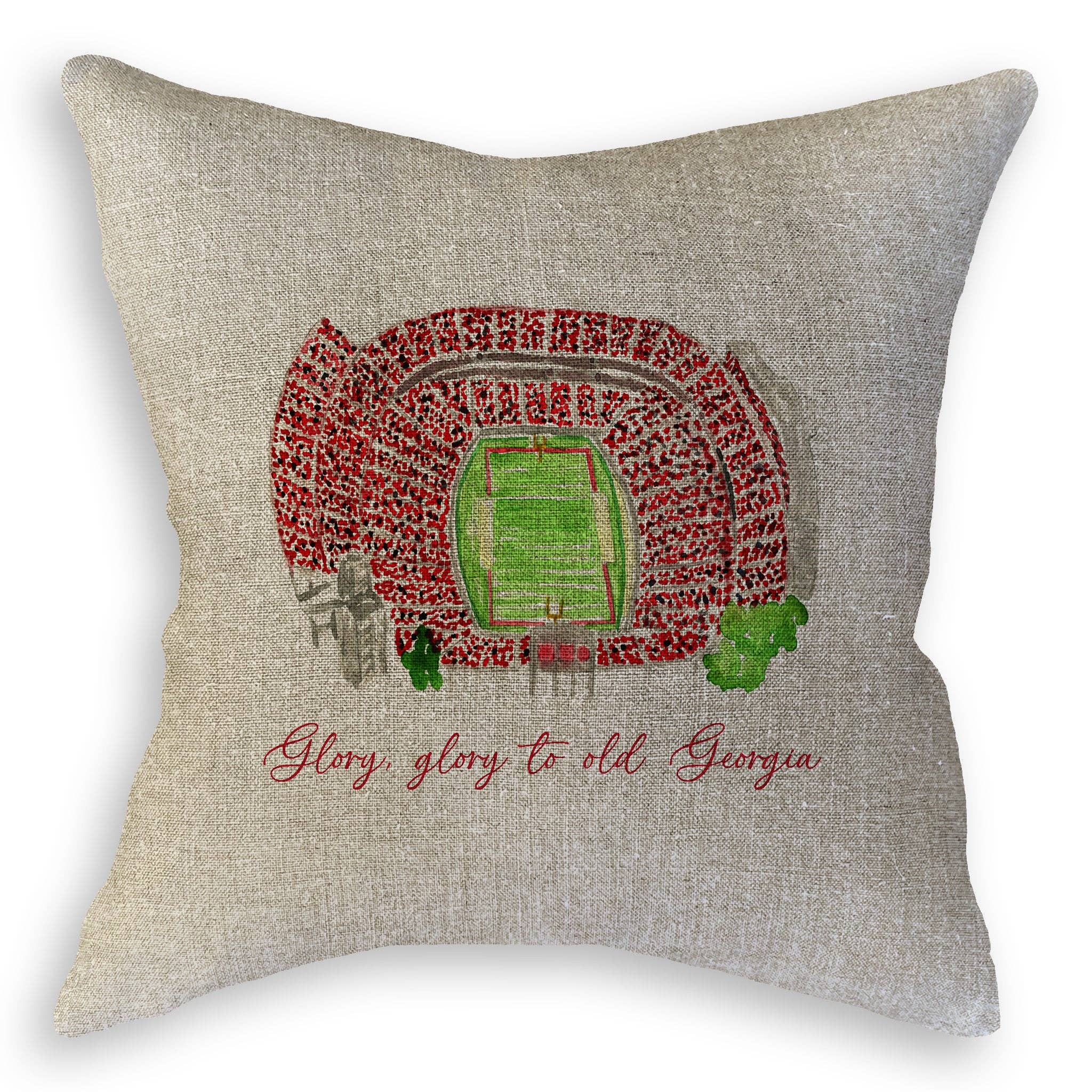 French Graffiti - Wholesale Tea Towel - Athens, Georgia Stadium with Quote10