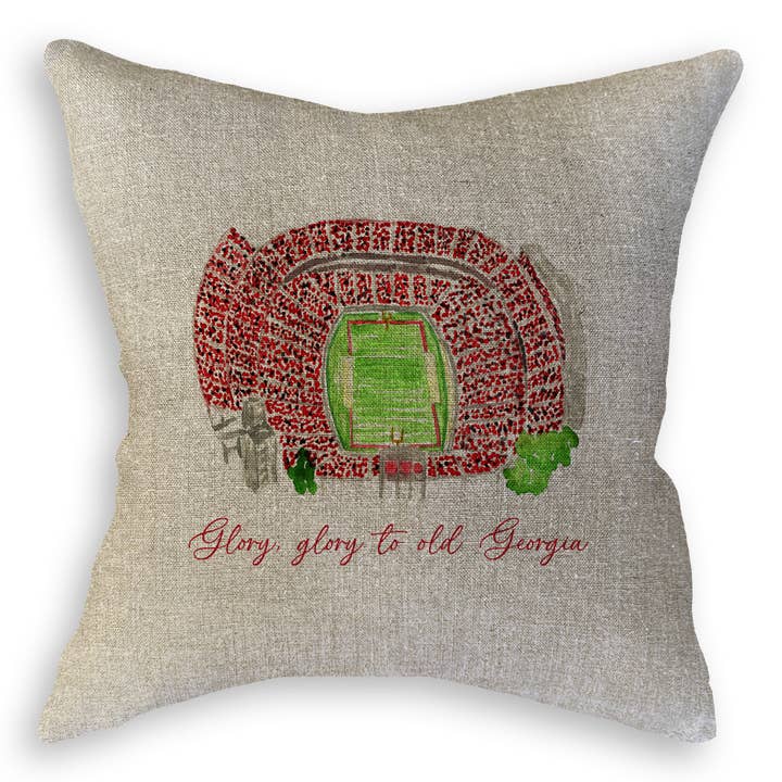 French Graffiti - Wholesale Tea Towel - Athens, Georgia Stadium with Quote10