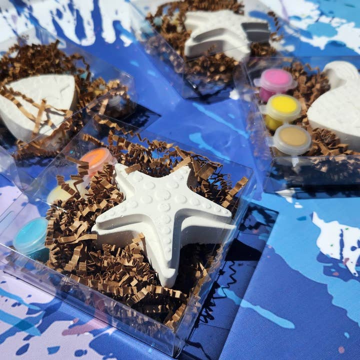 Snazzy Crayons - Wholesale Party gift - Mermaid Tails and Shell Plaster Paint Kits – DIY Party Favor2