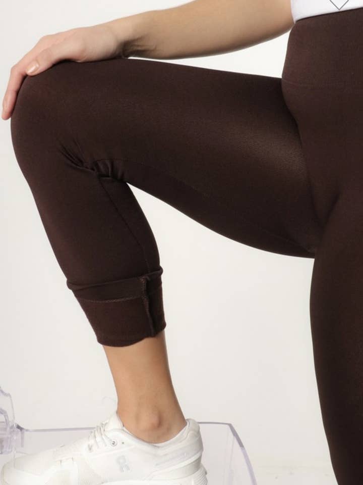 FLEECE LINED SOLID LEGGING for wholesale by JBLA FASHION