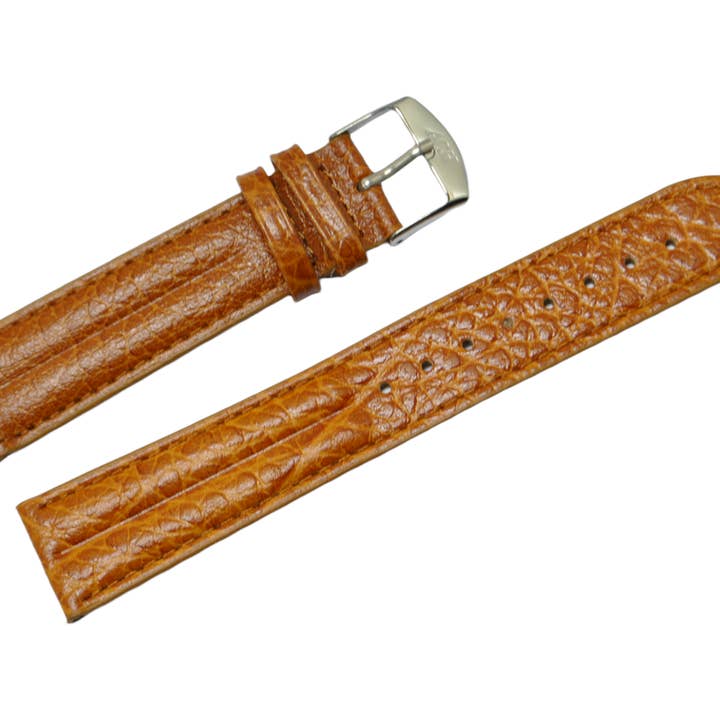 20mm gold. Double bangle leather watch strap for wholesale by BRACELETS MONTRE ACH