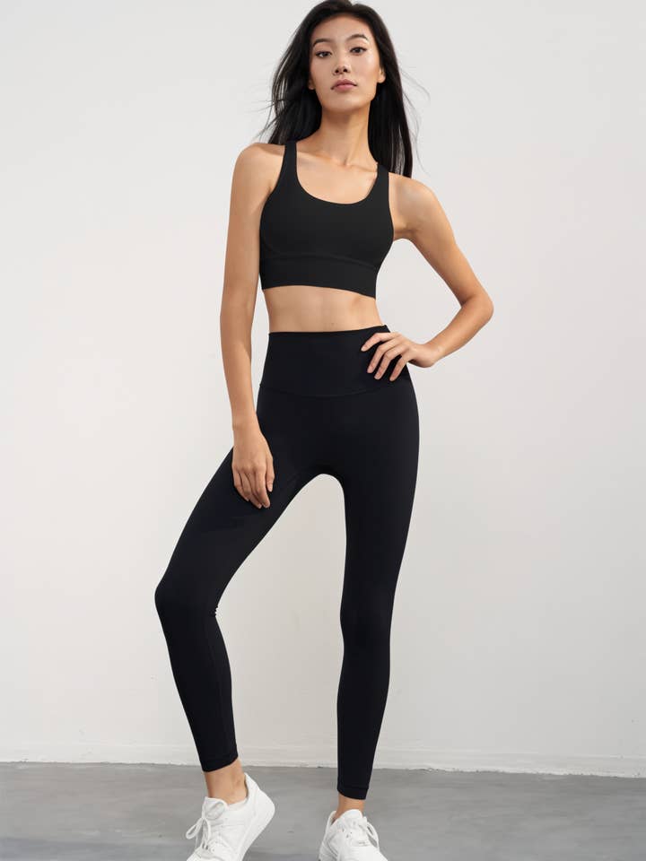 91thelabel - Wholesale Activewear Set - Women's - Isabella Strappy Back Sports Bra & Legging Activewear Set 21