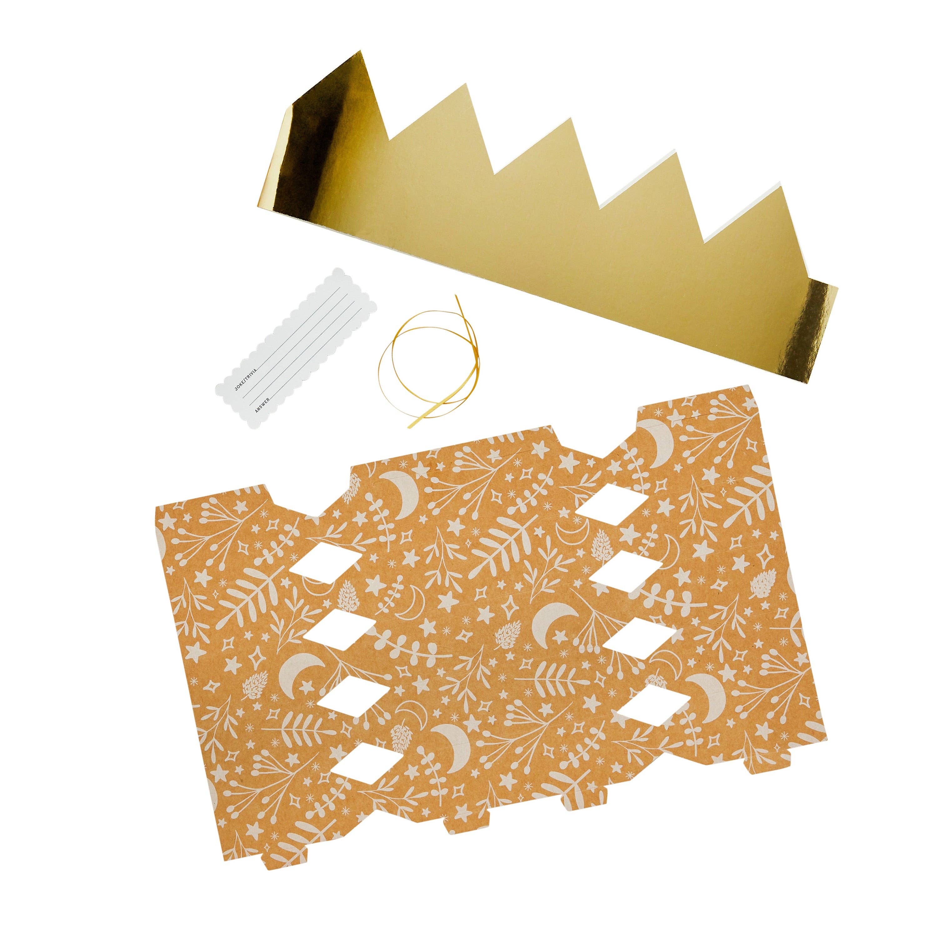 Hootyballoo by Club Green – wholesale DIY craft kit – DIY Kraft Patterned Crackers 6 Pack3