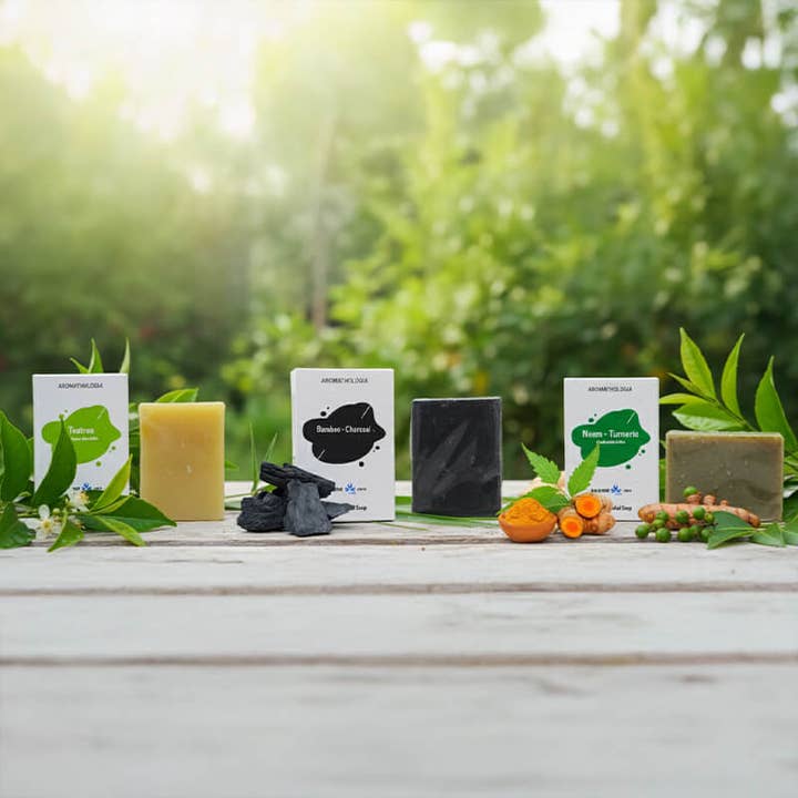 Assorted Bar Soaps Set - 3-pack handmade natural soaps, 2.64oz each for wholesale by Incense Sticks