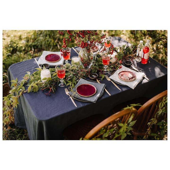 Epic Linen - Wholesale Tablecloth - Linen Tablecloth, Handmade Linen Tablecloth in Various Color