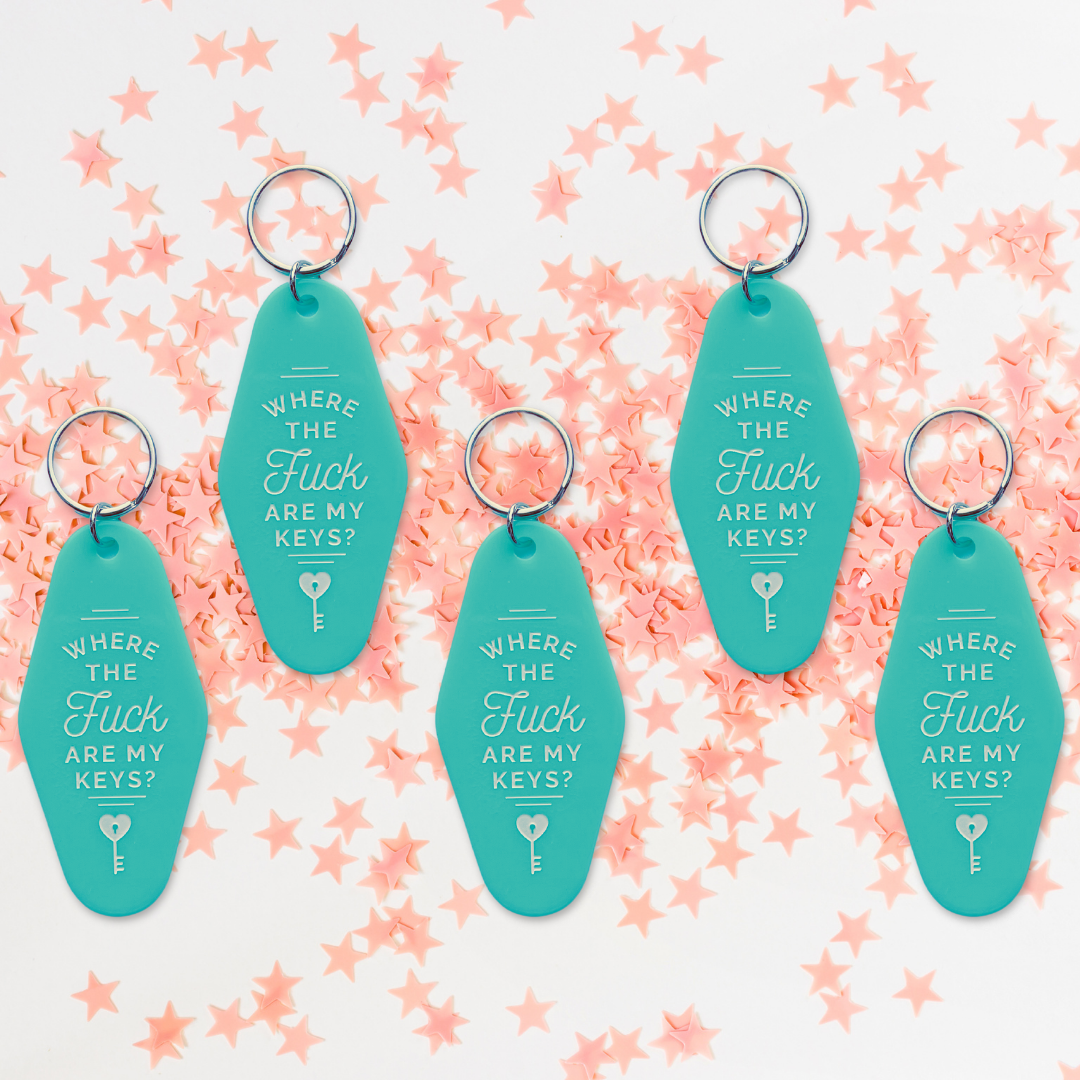 Sunshine & Lemons Co. - Vente Porte-clés – femme - Porte-clés Motel Où sont mes Clés1