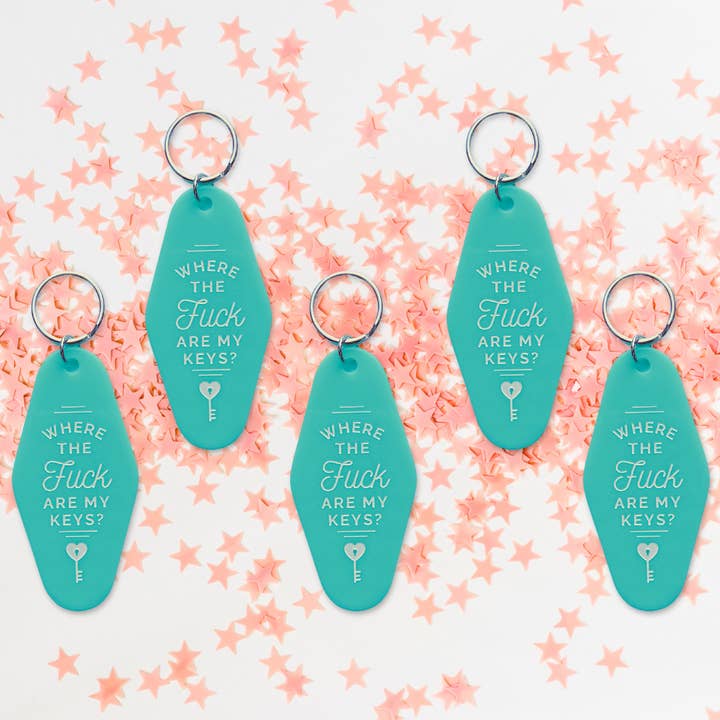 Sunshine & Lemons Co. - Vente Porte-clés – femme - Porte-clés Motel Où sont mes Clés1