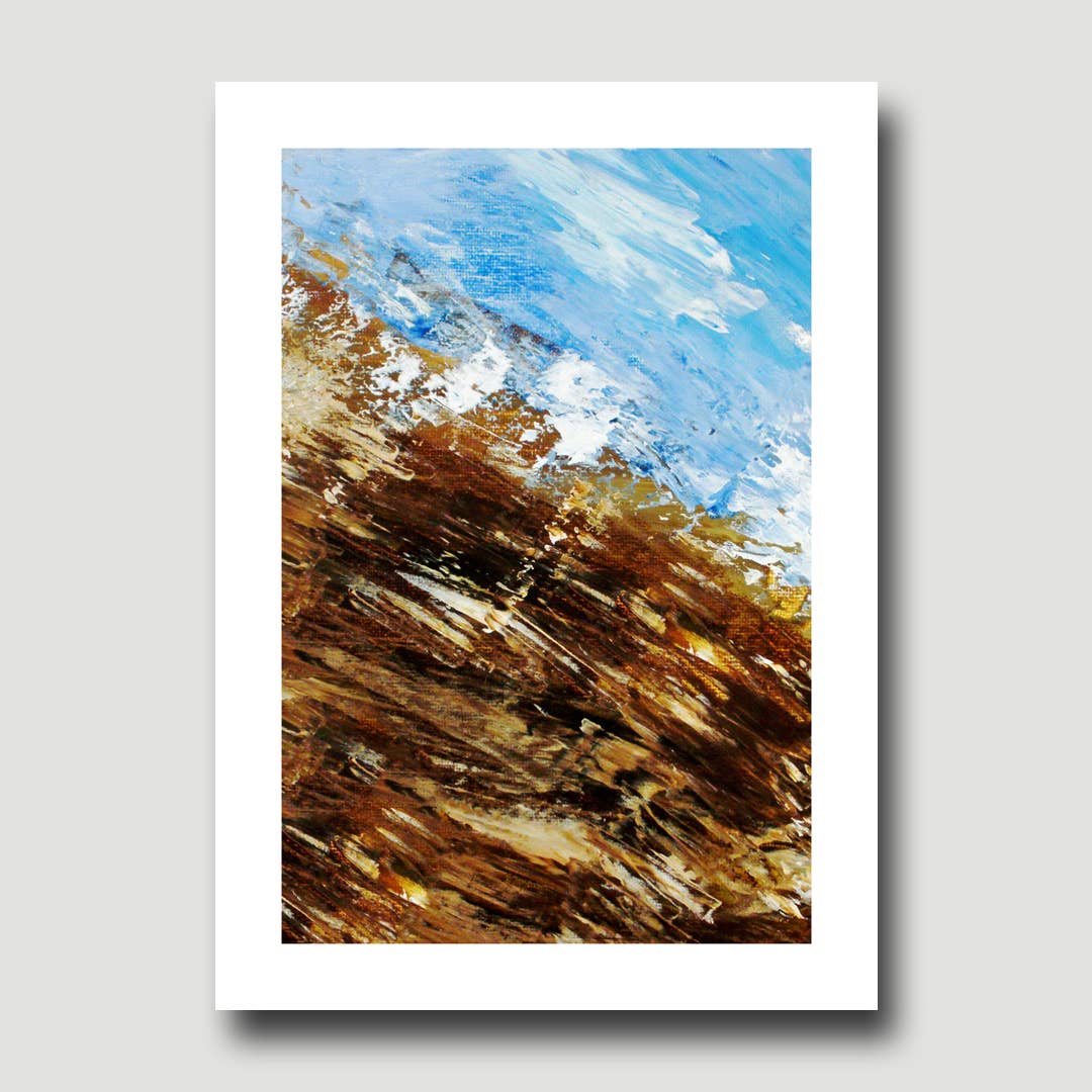 Fine Art For Small Spaces - Wholesale Art Print - Lakeshore 5 Waterscape Landscape Nature Art Mini Print1