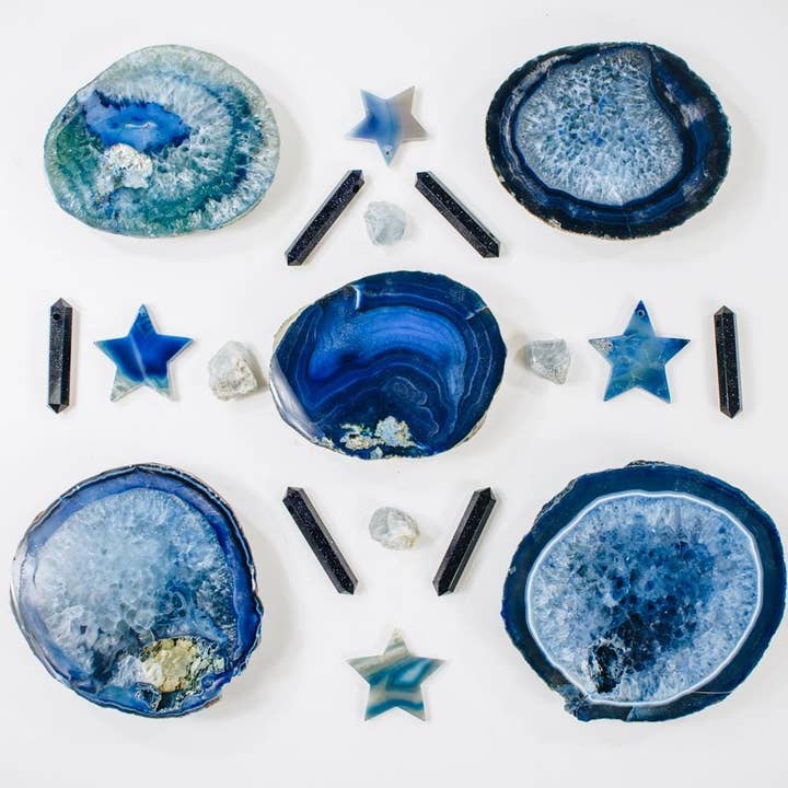 Rock Paradise – wholesale Coasters – Agate Coaster THICK Crystal Coasters Home Decor