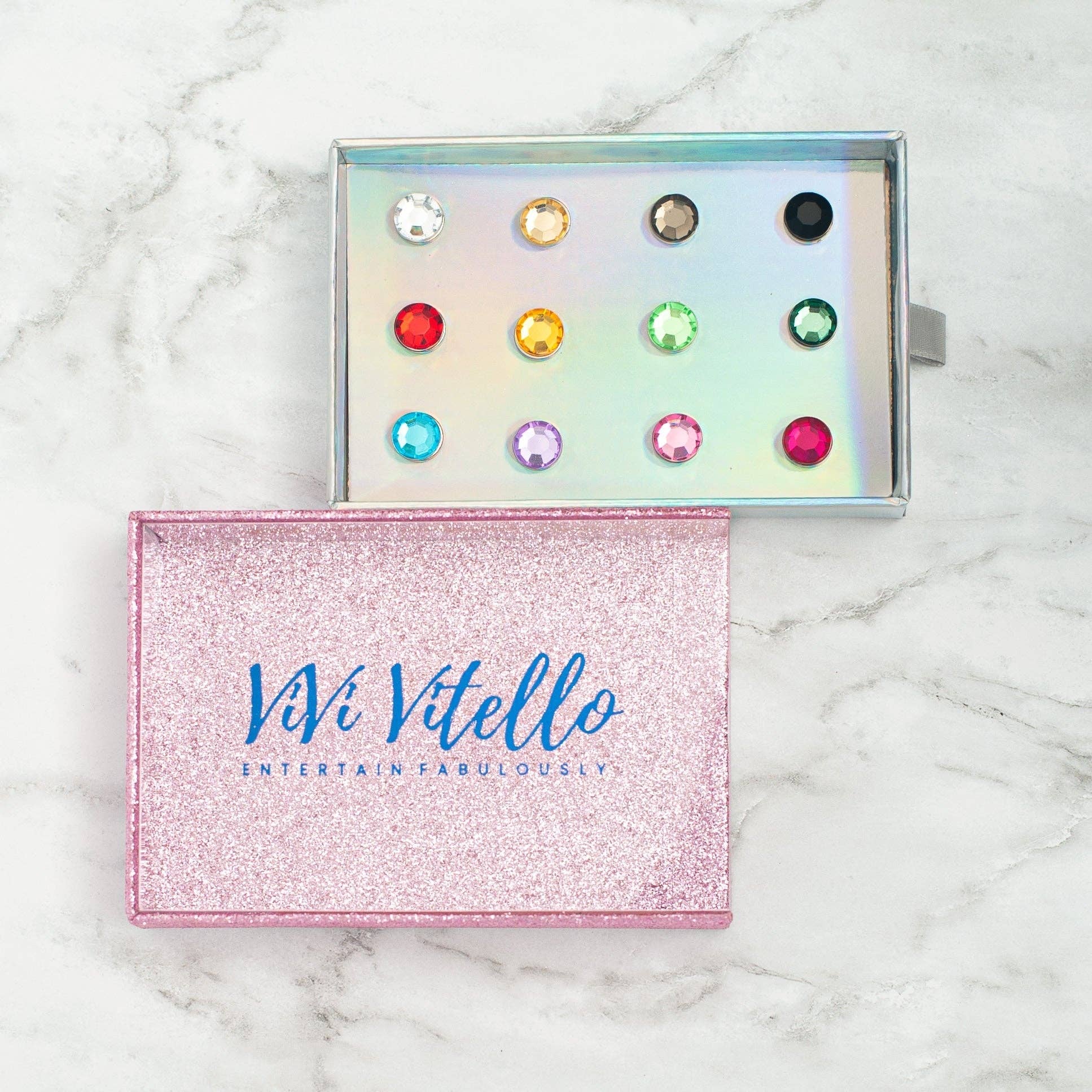 ViVi Vitello – Wine Charm por atacado – Conjunto de 12 Charms de Brinde Gem It Up!3