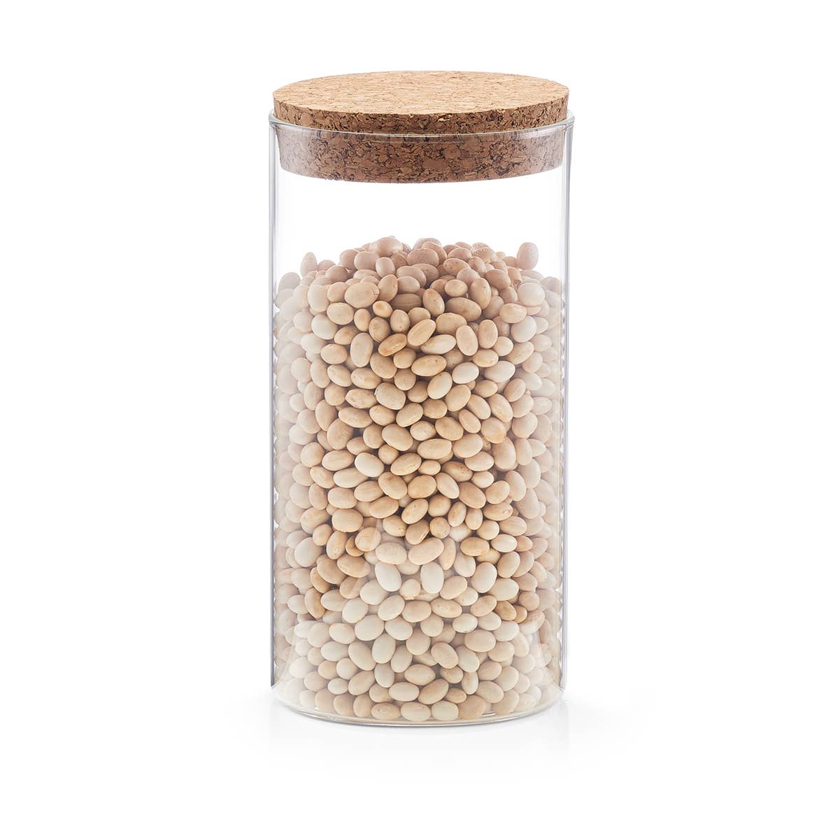 transparent Storage jar with cork lid, 550 ml for wholesale on Faire1
