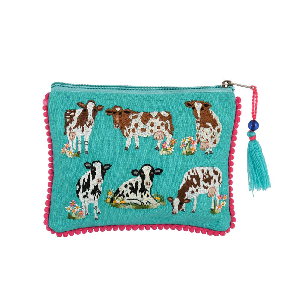 Karma Living - Vente Pochette – femme - 3ABPC23421_TLPK SET/3 POCHETTES MULTI-VACHES 6x81