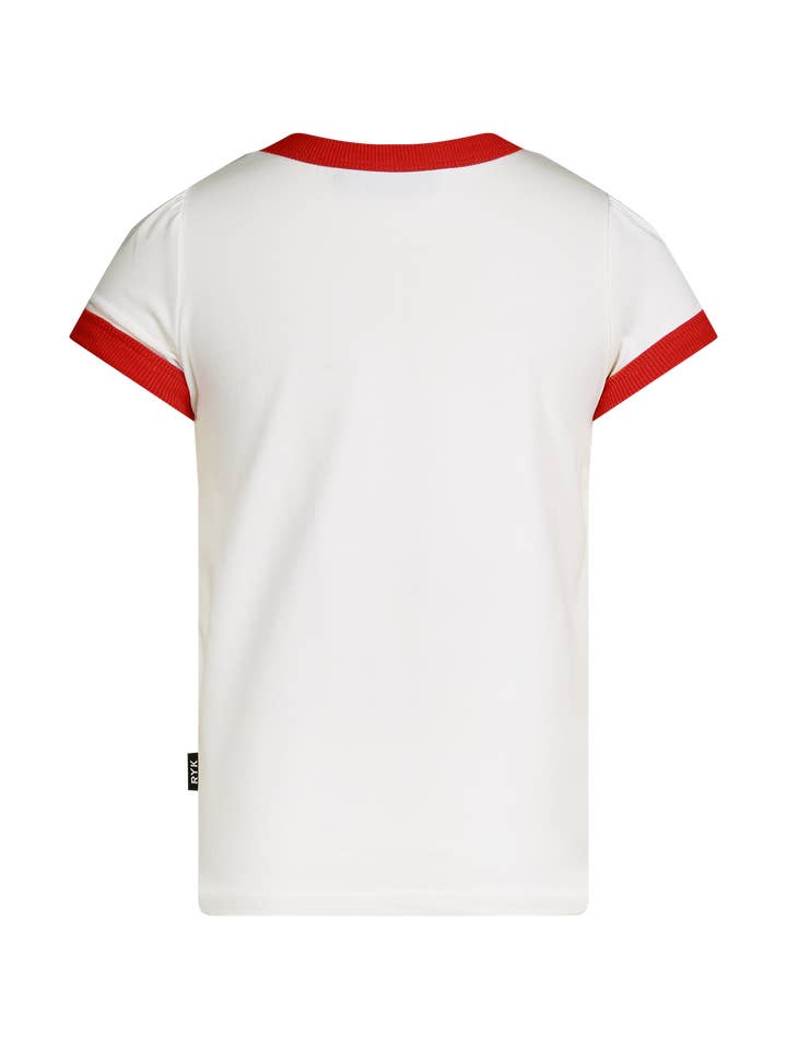 Cream MA CHERISE SHORT SLEEVE BILLIE RINGER T-SHIRT for wholesale on Faire3