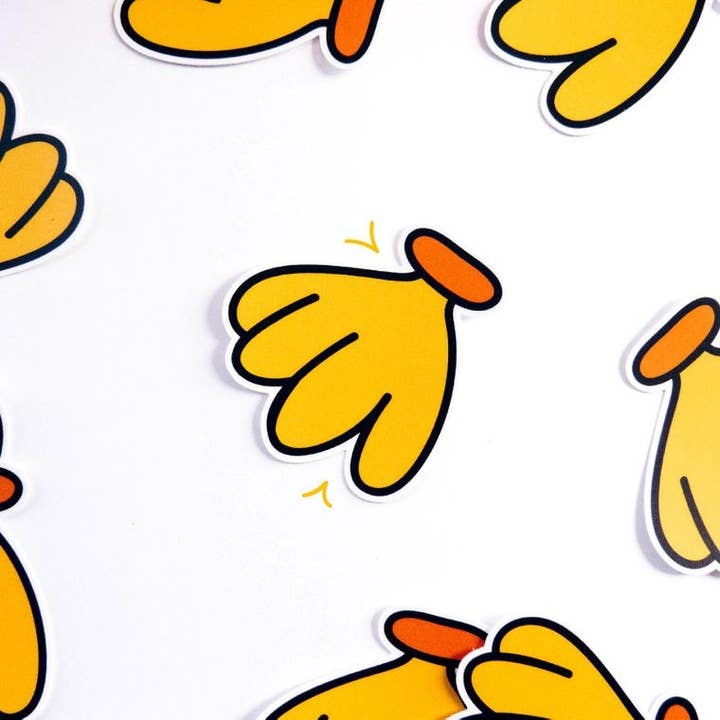 Bananer Die-Cut vinyl klistermärke 2" för wholesale av RAD Stickers + Doodads