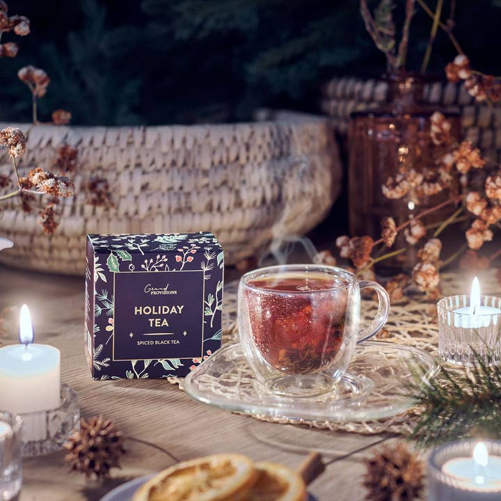 Grand Provisions - Wholesale Tea Bags - Holiday Black Tea Blend Gift (5 Tea Bags)