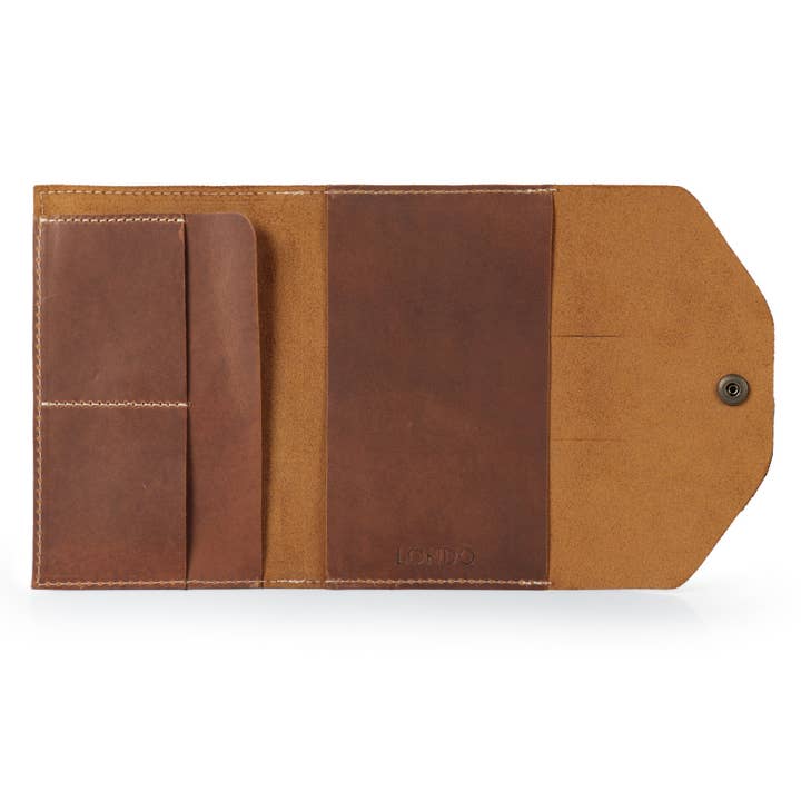 Londo - Wholesale Journal Cover - Londo Personalized Top Grain Leather Portfolio with Notepad (Snap Closure & Lock)2
