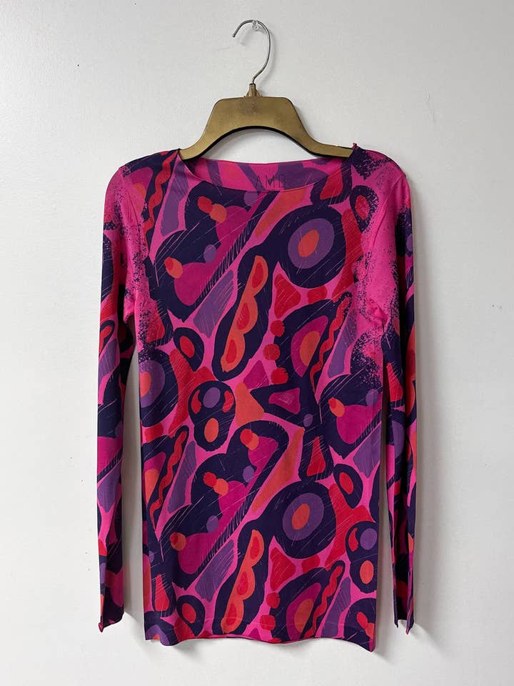 AMB Designs - Wholesale Blouse - Women's - 60's Second Skin Raw Edge Top7